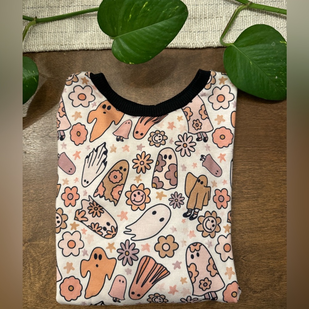 4T Penny Pie Groovy Ghost Sweater Romper